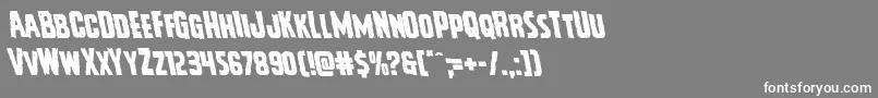 Vicioushungerleft Font – White Fonts on Gray Background