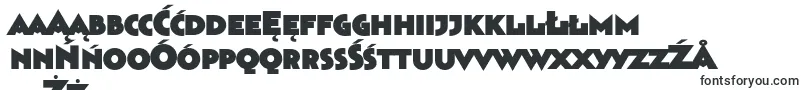 フォントBahnhofultra – ポーランドのフォント