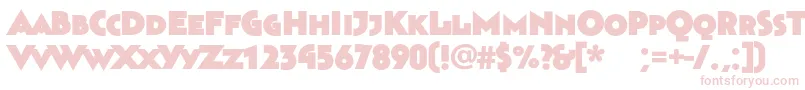Bahnhofultra Font – Pink Fonts on White Background