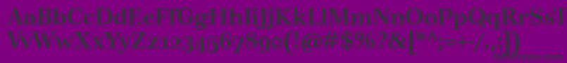 フォントTusarosfBold – 紫の背景に黒い文字