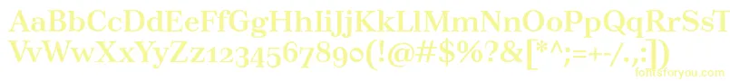 フォントTusarosfBold – 黄色のフォント