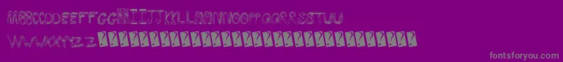 Swirlinsertion Font – Gray Fonts on Purple Background
