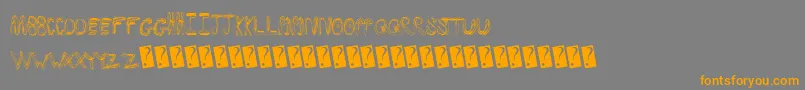 Swirlinsertion Font – Orange Fonts on Gray Background