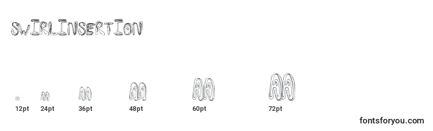 Tamaños de fuente Swirlinsertion