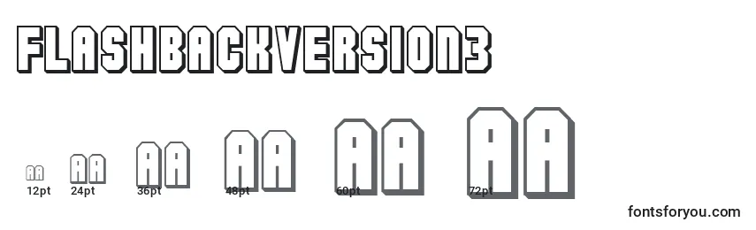 Размеры шрифта Flashbackversion3