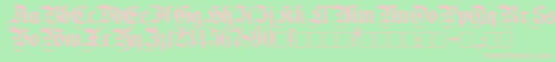 fuente Plain ffy – Fuentes Rosadas Sobre Fondo Verde