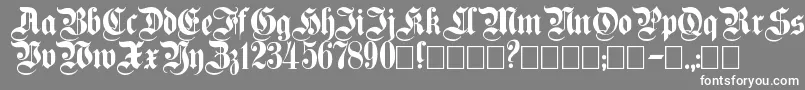 Plain ffy Font – White Fonts on Gray Background