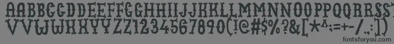 Cowboyjunkdemo Font – Black Fonts on Gray Background