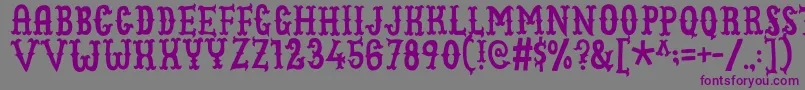 Cowboyjunkdemo Font – Purple Fonts on Gray Background