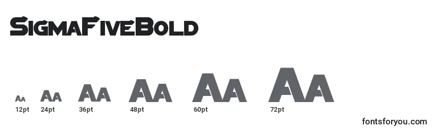 SigmaFiveBold Font Sizes