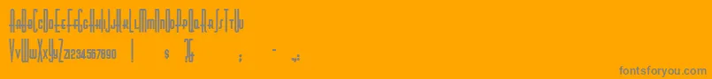 NickodemusExtremus Font – Gray Fonts on Orange Background