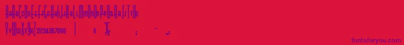 NickodemusExtremus Font – Purple Fonts on Red Background