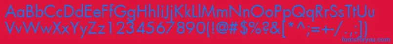 More about Agfutc Font Agfutc Font – Blue Fonts on Red Background