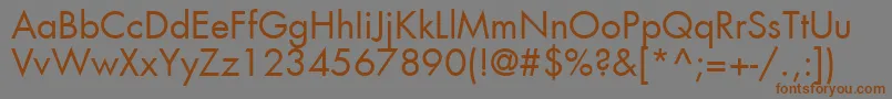 Agfutc Font – Brown Fonts on Gray Background
