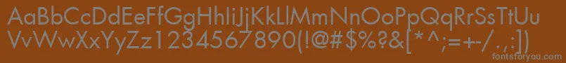 Шрифт Agfutc – серые шрифты на коричневом фоне