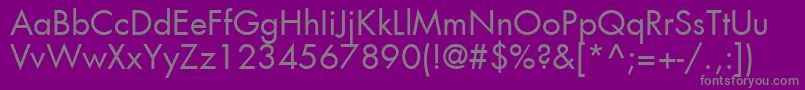 Agfutc Font – Gray Fonts on Purple Background