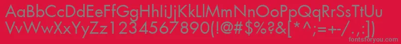 Agfutc Font – Gray Fonts on Red Background