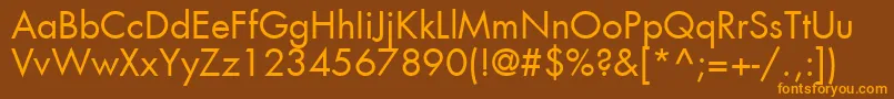 Шрифт Agfutc – оранжевые шрифты на коричневом фоне