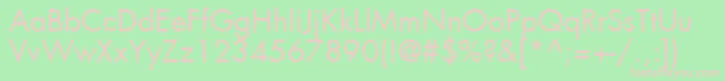 Agfutc Font – Pink Fonts on Green Background