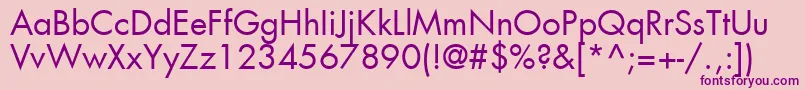 Weitere Informationen zur Agfutc-Schriftart Agfutc-Schriftart – Violette Schriften auf rosa Hintergrund