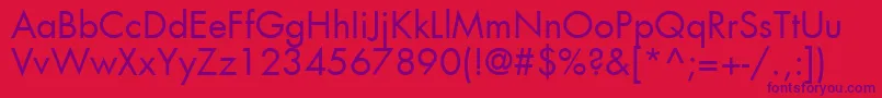 Agfutc Font – Purple Fonts on Red Background