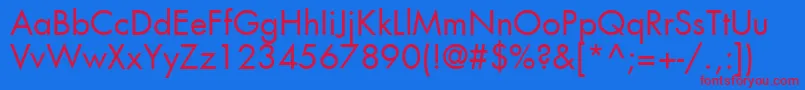 Agfutc Font – Red Fonts on Blue Background