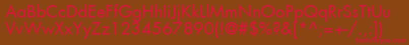 Agfutc Font – Red Fonts on Brown Background