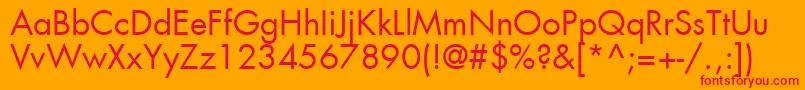 Agfutc Font – Red Fonts on Orange Background