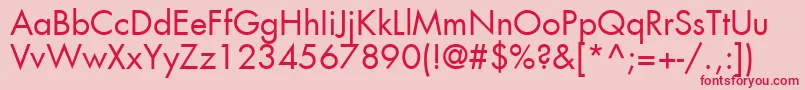 Agfutc Font – Red Fonts on Pink Background