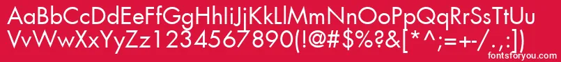 Agfutc Font – White Fonts on Red Background