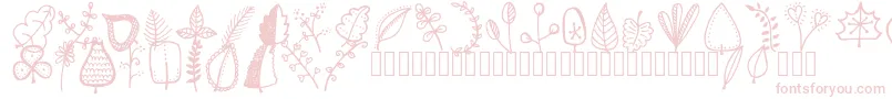 Tanaesteldoodleleaves01Regular Font – Pink Fonts