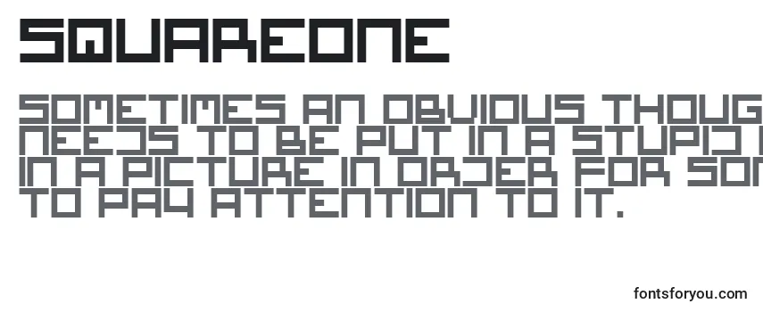 Обзор шрифта SquareOne