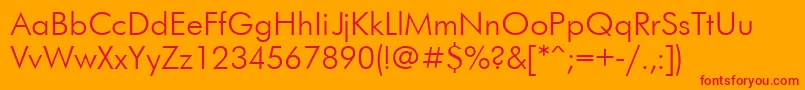 Ukrainianfuturis Font – Red Fonts on Orange Background