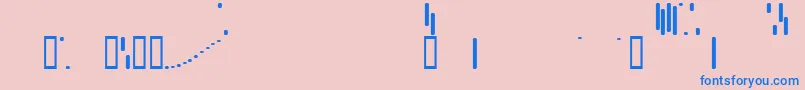 Trix Font – Blue Fonts on Pink Background