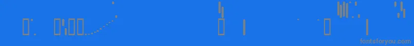 Trix Font – Gray Fonts on Blue Background