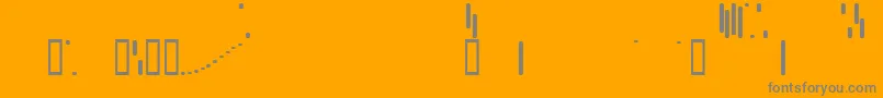 Trix Font – Gray Fonts on Orange Background