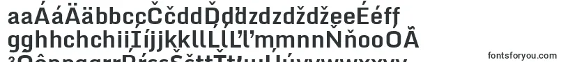 Czcionka MondaBold – słowackie czcionki