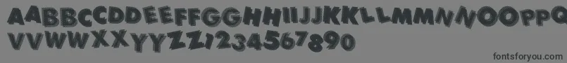 Panic Font – Black Fonts on Gray Background