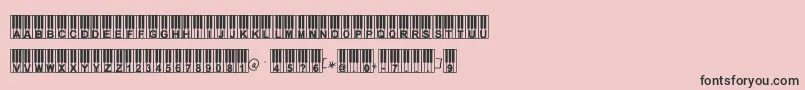 Williespiano Font – Black Fonts on Pink Background