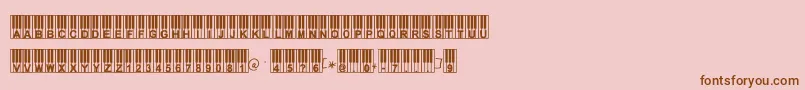 Williespiano-fontti – ruskeat fontit vaaleanpunaisella taustalla