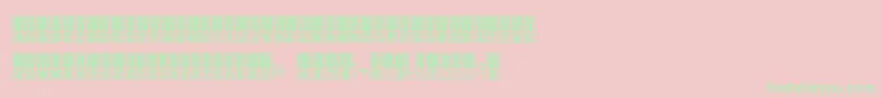 Williespiano Font – Green Fonts on Pink Background