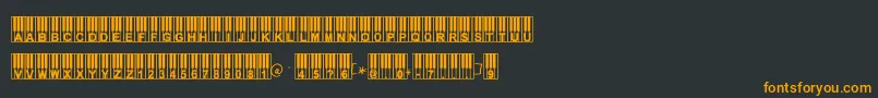 Williespiano Font – Orange Fonts on Black Background