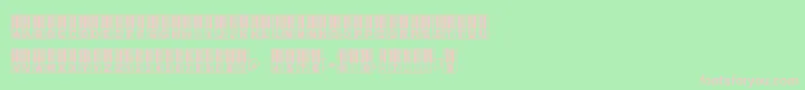 Williespiano Font – Pink Fonts on Green Background