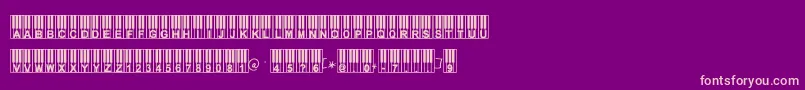 Williespiano Font – Pink Fonts on Purple Background