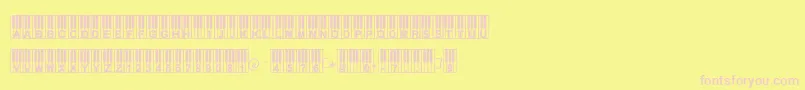 Williespiano Font – Pink Fonts on Yellow Background