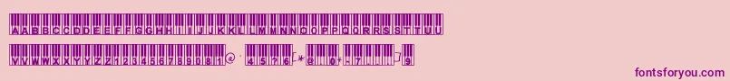 Williespiano Font – Purple Fonts on Pink Background