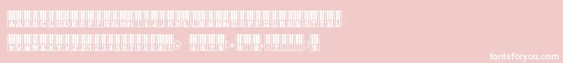 Williespiano Font – White Fonts on Pink Background