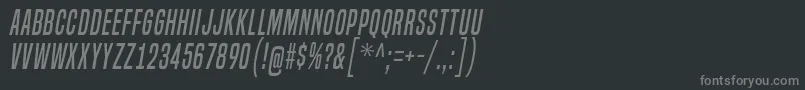 フォントBuiltTitlingRgIt – 黒い背景に灰色の文字