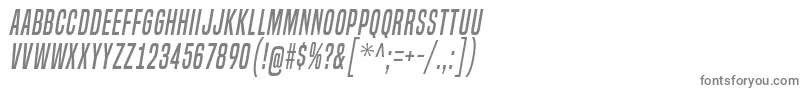 フォントBuiltTitlingRgIt – 白い背景に灰色の文字