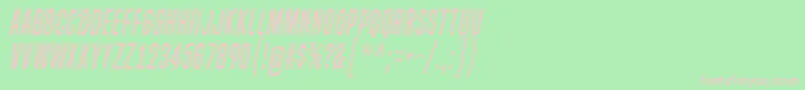 BuiltTitlingRgIt Font – Pink Fonts on Green Background